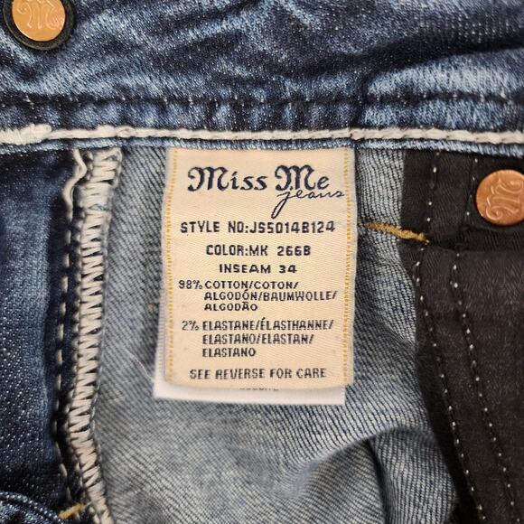 Miss Me Mid-Rise Bootcut Contrast Stitch Jeans 28L - Picture 10 of 11
